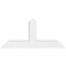 Ekena Millwork Portland Architectural Grade PVC Gable Bracket, 36"W x 16 1/2"H x 4"D x 4"F, 11/12 Pitch GBP036X17X0404POR00 - alternate 4